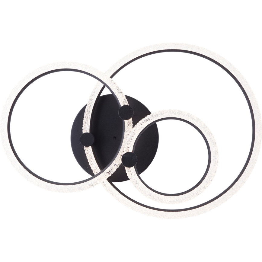 Brilliant - LED Deckenlampe AYDIN dimmbar LED/34W/230V 3000-6500K schwarz + Fernbedienung