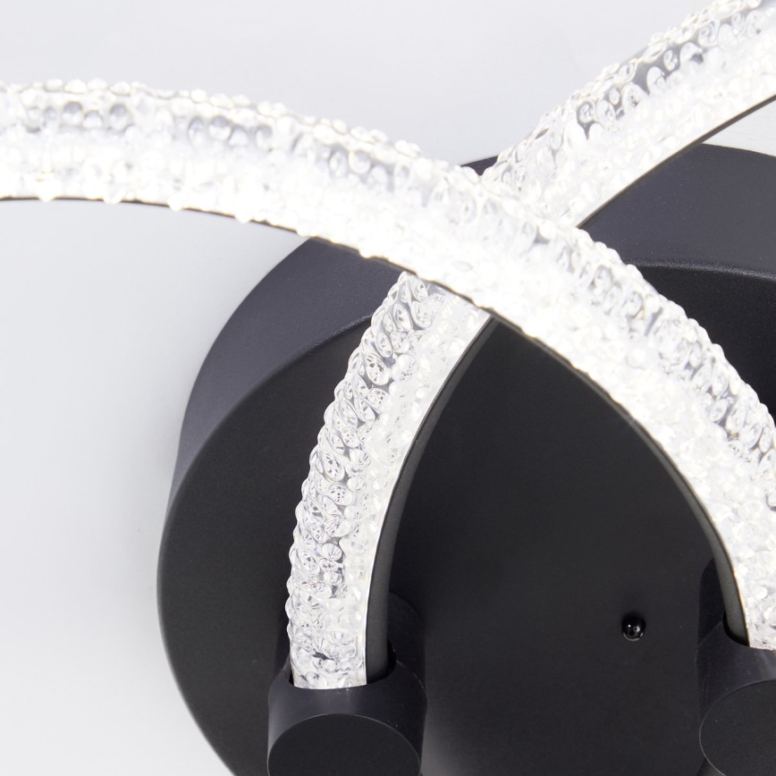 Brilliant - LED Deckenlampe AYDIN dimmbar LED/34W/230V 3000-6500K schwarz + Fernbedienung
