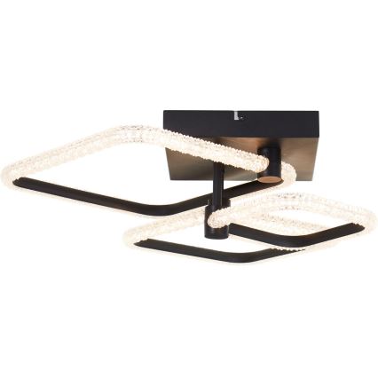 Brilliant - LED-Deckenleuchte AYDIN LED/30W/230V 3000-6500K Schwarz + Fernbedienung
