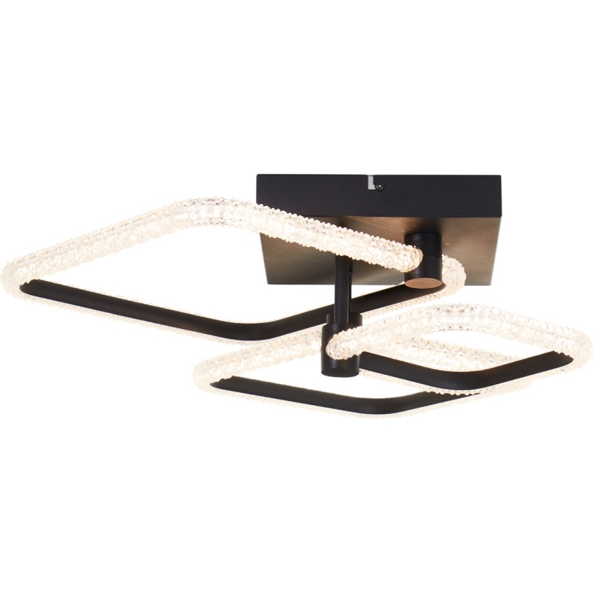 Brilliant - LED-Deckenleuchte AYDIN LED/30W/230V 3000-6500K Schwarz + Fernbedienung