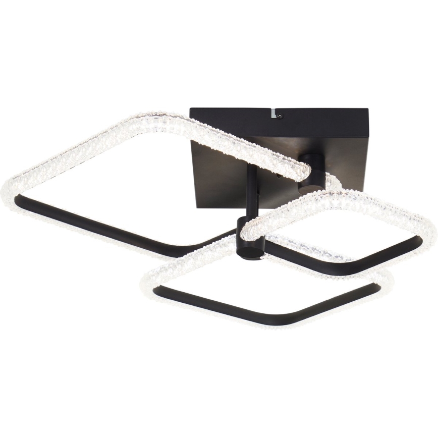 Brilliant - LED-Deckenleuchte AYDIN LED/30W/230V 3000-6500K Schwarz + Fernbedienung