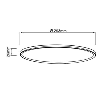 Brilliant - LED-Deckenleuchte MILTON LED/18W/230V Ø 29,3 cm weiß