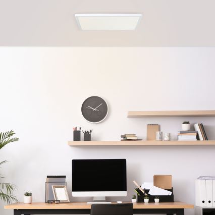 Brilliant - LED Deckenleuchte MILTON LED/24W/230V 42x42 cm weiß