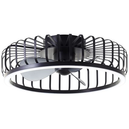 Brilliant - LED-dimmbare Deckenleuchte mit Ventilator CAPO LED/36W/230V 2700-6500K Ø 48 cm schwarz + Fernbedienung