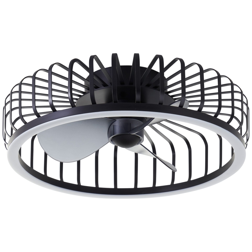 Brilliant - LED-dimmbare Deckenleuchte mit Ventilator CAPO LED/36W/230V 2700-6500K Ø 48 cm schwarz + Fernbedienung