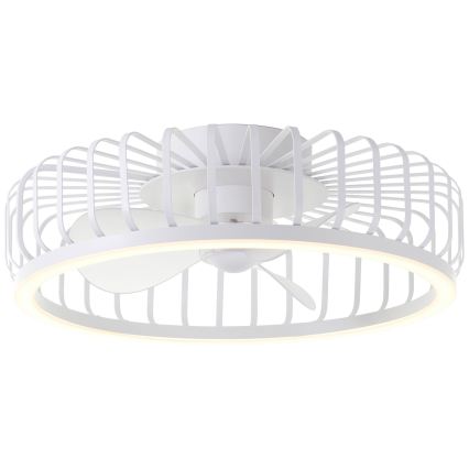 Brilliant - Dimmbare LED-Deckenleuchte mit Ventilator CAPO LED/36W/230V 2700-6500K Ø 48 cm weiß + Fernbedienung