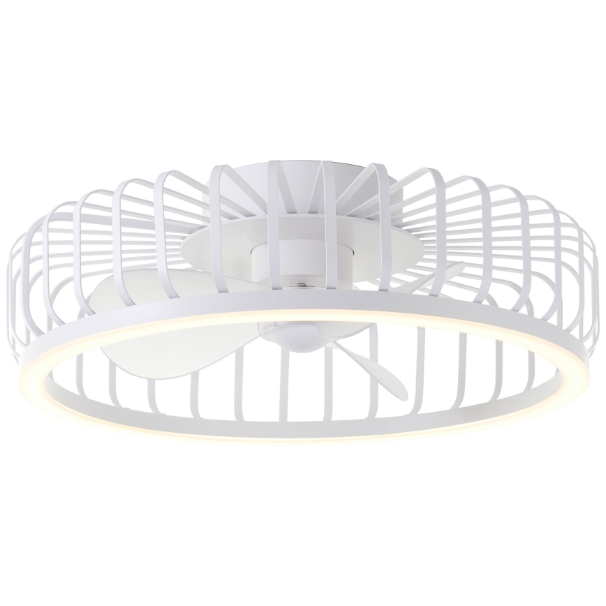 Brilliant - Dimmbare LED-Deckenleuchte mit Ventilator CAPO LED/36W/230V 2700-6500K Ø 48 cm weiß + Fernbedienung