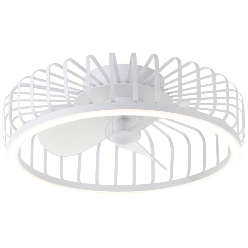 Brilliant - Dimmbare LED-Deckenleuchte mit Ventilator CAPO LED/36W/230V 2700-6500K Ø 48 cm weiß + Fernbedienung