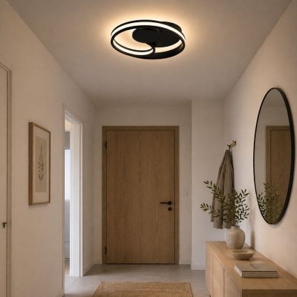 Brilliant - LED-Deckenleuchte REVOLA LED/33W/230V 3000/4000/6500K Ø 40 cm schwarz