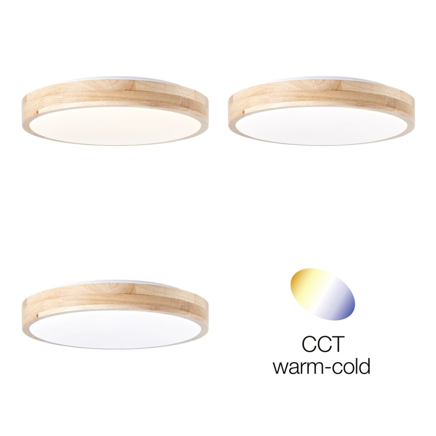 Brilliant - LED-Deckenleuchte SLIMLINE LED/14W/230V 3000/4000K Gummibaum - FSC-zertifiziert