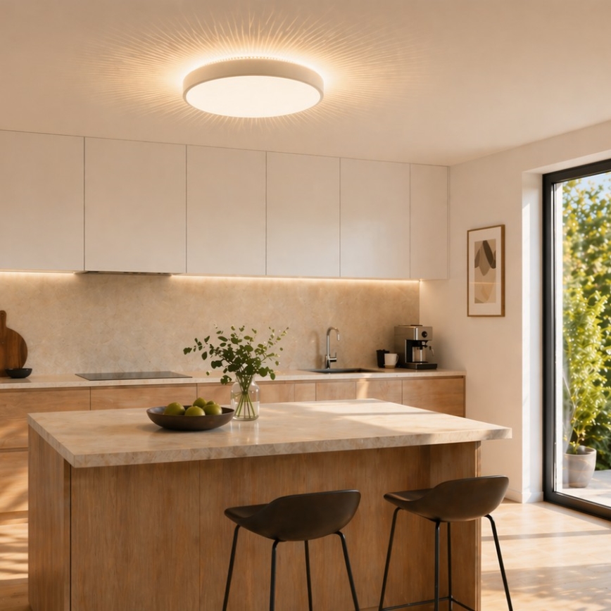 Brilliant - LED-Deckenleuchte SOLISTRA LED/18W/230V Ø 34,5 cm weiß