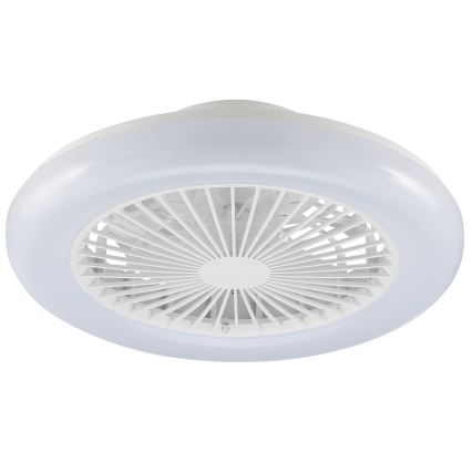Brilliant - dimmbare LED-Deckenleuchte mit Ventilator MONTERO LED/20W/230V 2700-6500K Ø 42 cm weiß + Fernbedienung