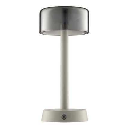 Brilliant - Dimmbare, wiederaufladbare LED-Tischleuchte für den Außenbereich mit Touch-Bedienung RAZOR LED/2,5W/5V 2700K 2600 mAh IP44 grau