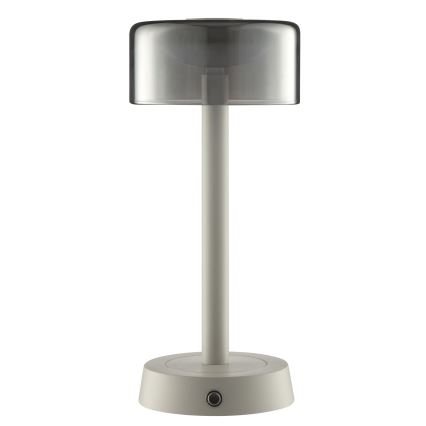 Brilliant - Dimmbare, wiederaufladbare LED-Tischleuchte für den Außenbereich mit Touch-Bedienung RAZOR LED/2,5W/5V 2700K 2600 mAh IP44 grau