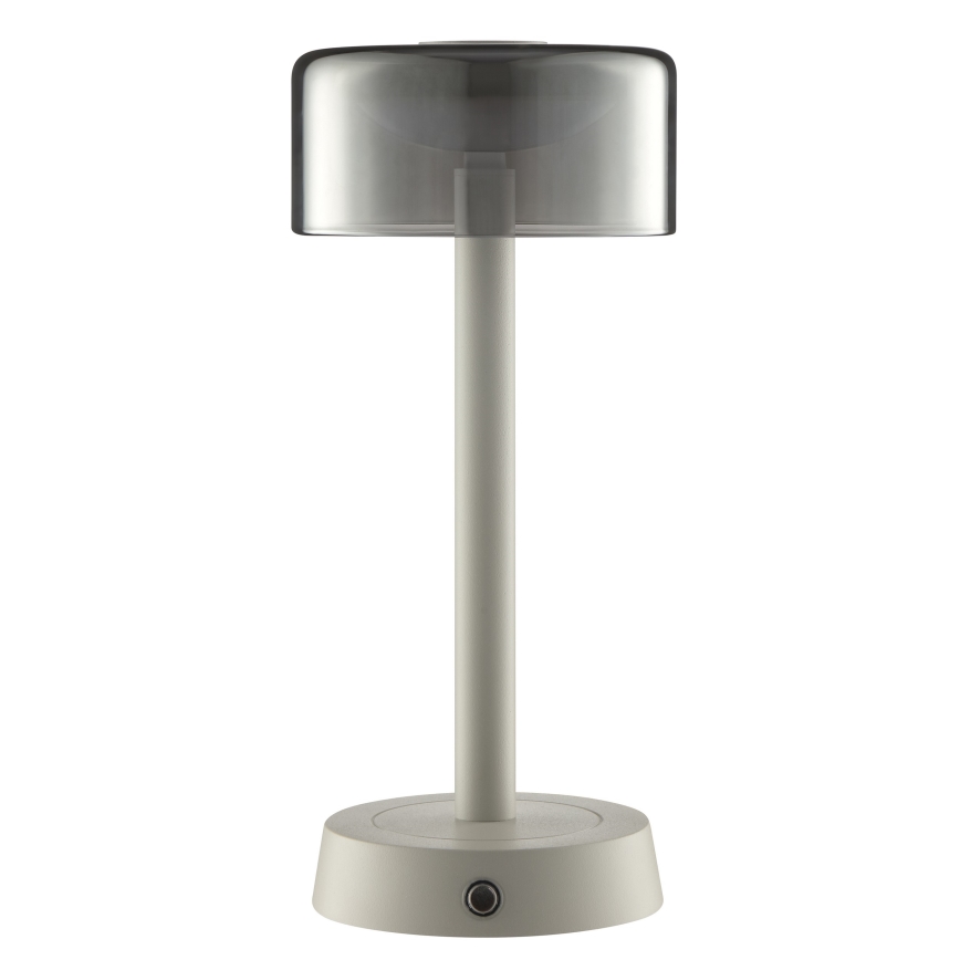 Brilliant - Dimmbare, wiederaufladbare LED-Tischleuchte für den Außenbereich mit Touch-Bedienung RAZOR LED/2,5W/5V 2700K 2600 mAh IP44 grau
