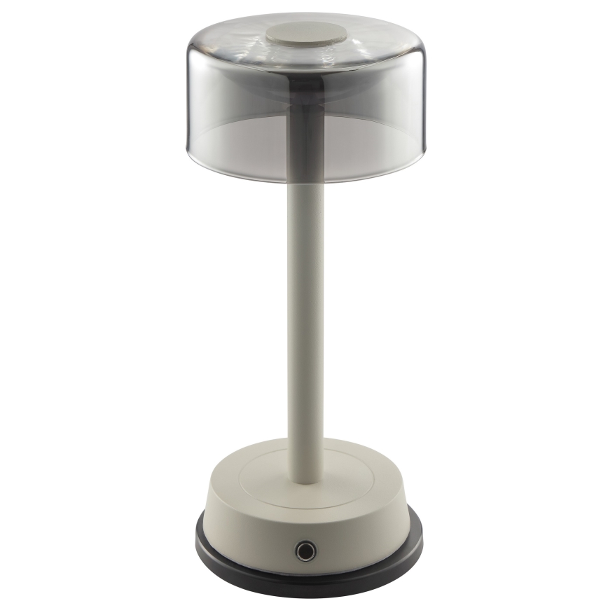 Brilliant - Dimmbare, wiederaufladbare LED-Tischleuchte für den Außenbereich mit Touch-Bedienung RAZOR LED/2,5W/5V 2700K 2600 mAh IP44 grau