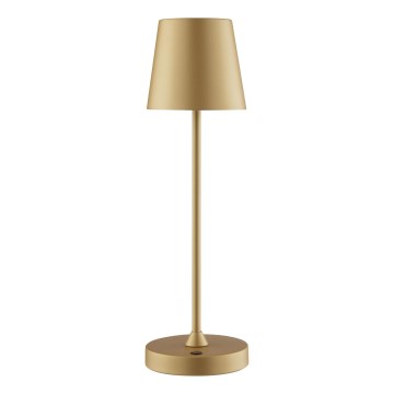 Brilliant - LED, dimmbar, wiederaufladbare Touch-Außen-Tischleuchte ELORA LED/2,5W/5V 2700K 2600 mAh IP44 gold