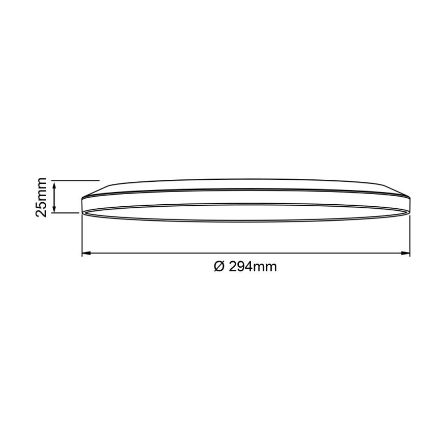 Brilliant - LED-dimmbare Deckenleuchte SORELL, LED/18W/230V, 3000–6500K, Ø 29 cm, schwarz, inkl. Fernbedienung