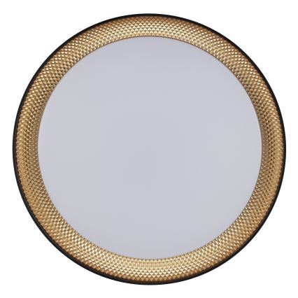 Brilliant - Dimmbare LED-Deckenleuchte WALDO LED/24W/230V 3000-6500K Ø 38,5 cm schwarz/gold + Fernbedienung