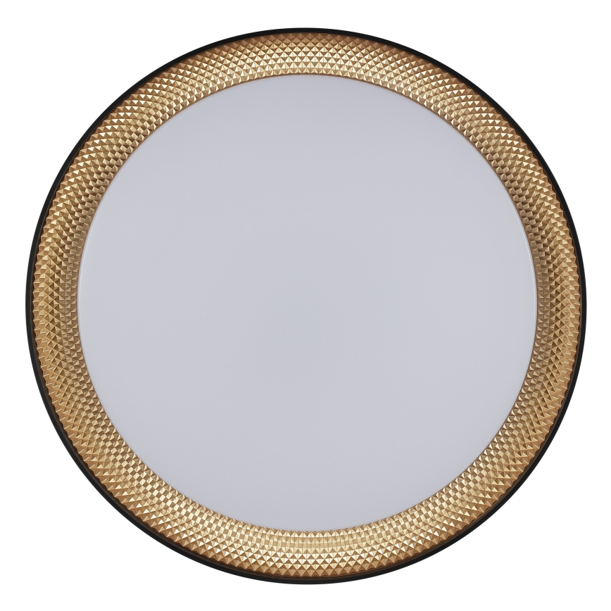 Brilliant - Dimmbare LED-Deckenleuchte WALDO LED/24W/230V 3000-6500K Ø 38,5 cm schwarz/gold + Fernbedienung