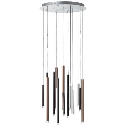 Brilliant - LED-dimmbare Pendelleuchte an Kabel CEMBALO LED/70W/230V mattchrom/schwarz/braun