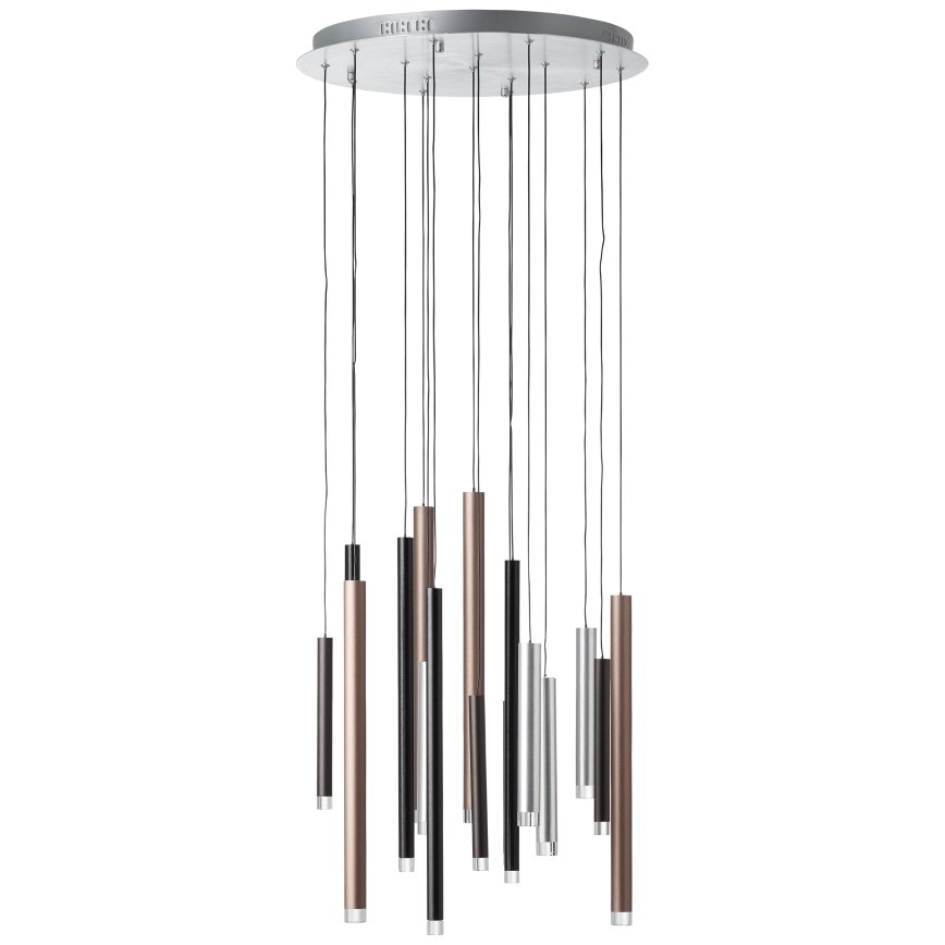 Brilliant - LED-dimmbare Pendelleuchte an Kabel CEMBALO LED/70W/230V mattchrom/schwarz/braun