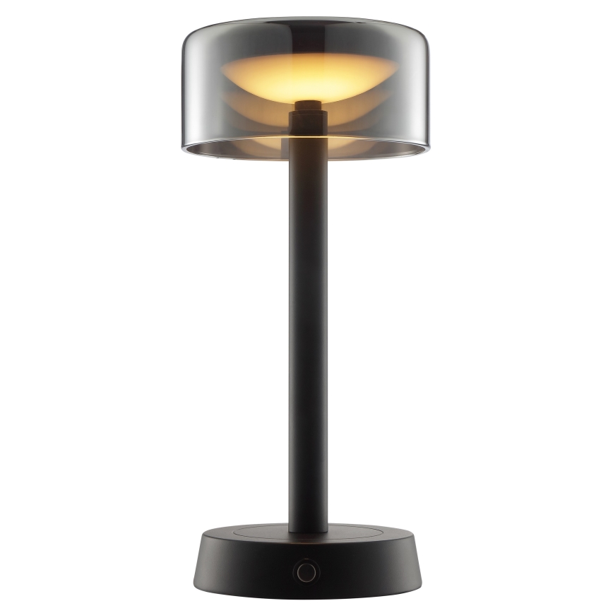 Brilliant - LED-dimmbare, wiederaufladbare Touch-Außen-Tischleuchte RAZOR LED/2,5W/5V 2700K 2600 mAh IP44 schwarz