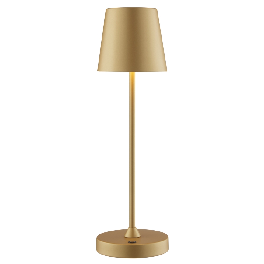 Brilliant - LED dimmbare, wiederaufladbare Touch-Tischlampe für den Außenbereich ELORA LED/2,5W/5V 2700K 2600 mAh IP44 goldfarben