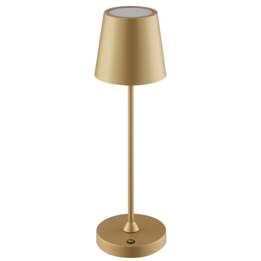 Brilliant - LED dimmbare, wiederaufladbare Touch-Tischlampe für den Außenbereich ELORA LED/2,5W/5V 2700K 2600 mAh IP44 goldfarben