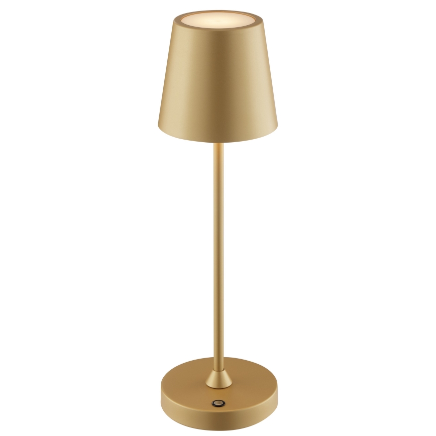 Brilliant - LED dimmbare, wiederaufladbare Touch-Tischlampe für den Außenbereich ELORA LED/2,5W/5V 2700K 2600 mAh IP44 goldfarben