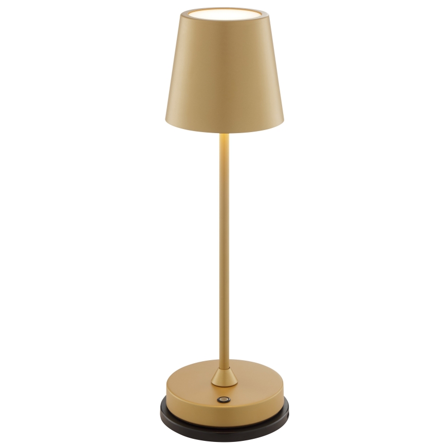 Brilliant - LED dimmbare, wiederaufladbare Touch-Tischlampe für den Außenbereich ELORA LED/2,5W/5V 2700K 2600 mAh IP44 goldfarben