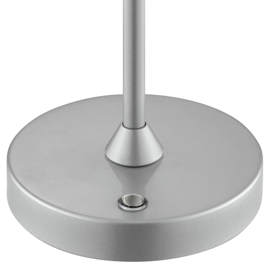 Brilliant - ELORA LED dimmbare, wiederaufladbare Touch-Tischleuchte für den Außenbereich LED/2,5W/5V 2700K 2600 mAh IP44 silber