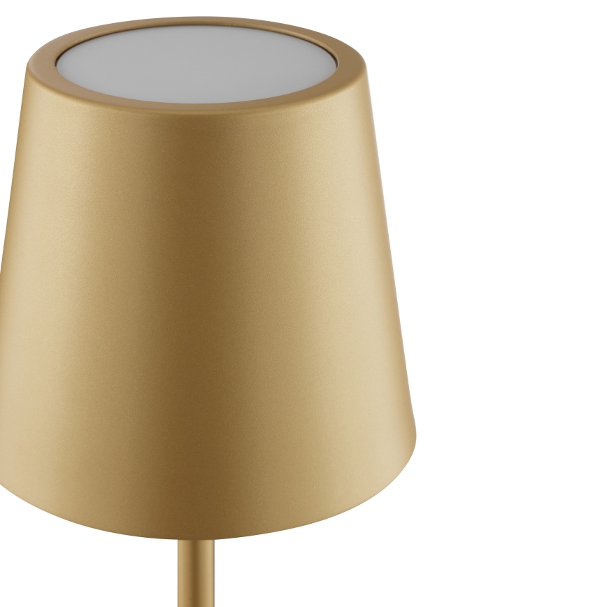 Brilliant - LED, dimmbar, wiederaufladbare Touch-Außen-Tischleuchte ELORA LED/2,5W/5V 2700K 2600 mAh IP44 gold