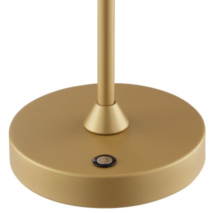 Brilliant - LED, dimmbar, wiederaufladbare Touch-Außen-Tischleuchte ELORA LED/2,5W/5V 2700K 2600 mAh IP44 gold