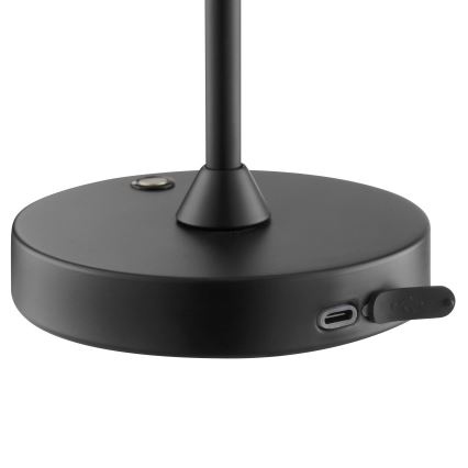 Brilliant - dimmbare, wiederaufladbare Touch-Außen-Tischleuchte ELORA LED/2,5W/5V 2700K 2600 mAh IP44 schwarz