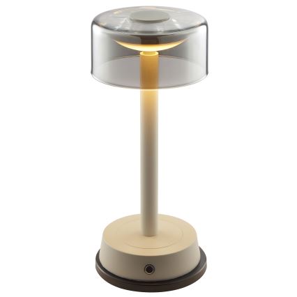 Brilliant - dimmbare, wiederaufladbare LED-Touch-Tischleuchte für den Außenbereich RAZOR LED/2,5W/5V 2700K 2600 mAh IP44 grau