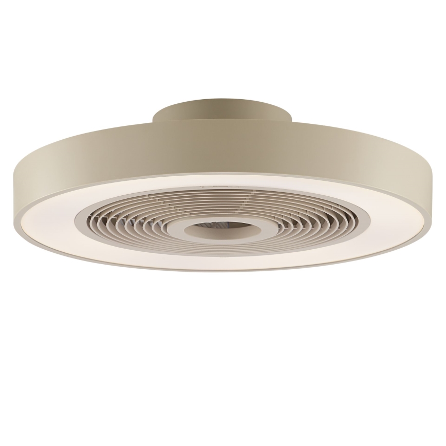 Brilliant - LED RGBW dimmbare Deckenleuchte mit Ventilator CATANIA, LED/37 W/230 V, 2700–6500 K, Ø 48,6 cm, beige + Fernbedienung