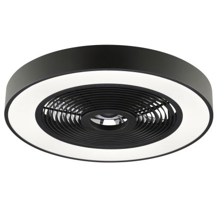 Brilliant - LED RGBW dimmbare Deckenleuchte mit Ventilator CATANIA LED/37W/230V 2700-6500K Ø 48,6 cm schwarz + Fernbedienung