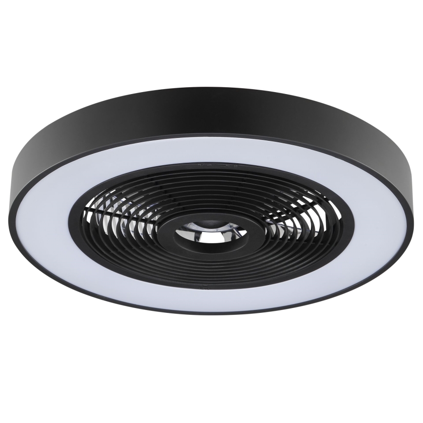 Brilliant - LED RGBW dimmbare Deckenleuchte mit Ventilator CATANIA LED/37W/230V 2700-6500K Ø 48,6 cm schwarz + Fernbedienung