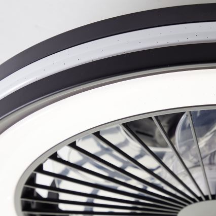 Brilliant - LED RGBW dimmbare Deckenleuchte mit Ventilator PALMERO LED/40W/230V 2700-6500K Ø 46,6 cm beige + Fernbedienung