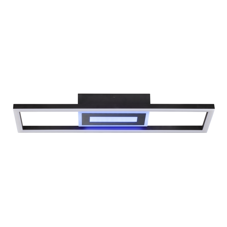 Brilliant - LED RGBW dimmbare Deckenleuchte BESSON LED/20W/230V 3000-6500K schwarz + Fernbedienung