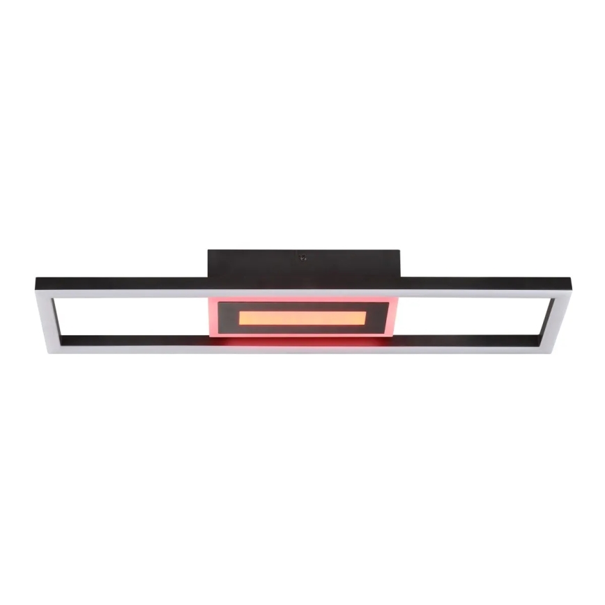 Brilliant - LED RGBW dimmbare Deckenleuchte BESSON LED/20W/230V 3000-6500K schwarz + Fernbedienung