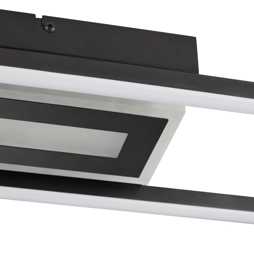 Brilliant - LED RGBW dimmbare Deckenleuchte BESSON LED/20W/230V 3000-6500K schwarz + Fernbedienung