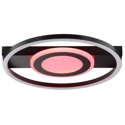 Brilliant - LED RGBW dimmbare Deckenleuchte MAUREEN LED/20W/230V 3000-6500K schwarz + Fernbedienung