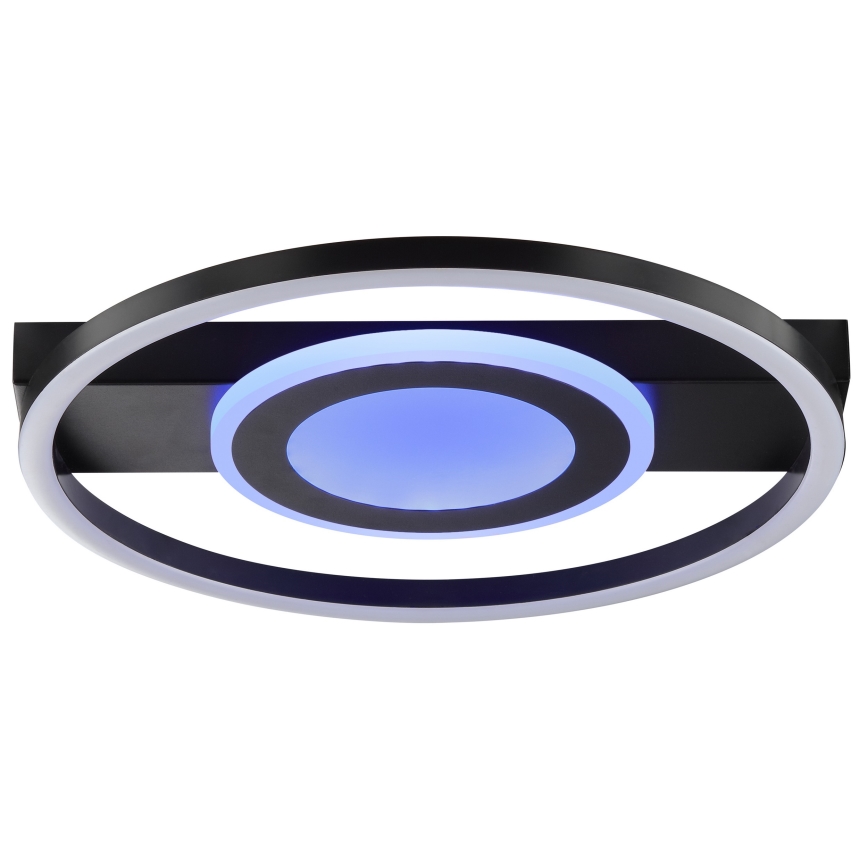 Brilliant - LED RGBW dimmbare Deckenleuchte MAUREEN LED/20W/230V 3000-6500K schwarz + Fernbedienung