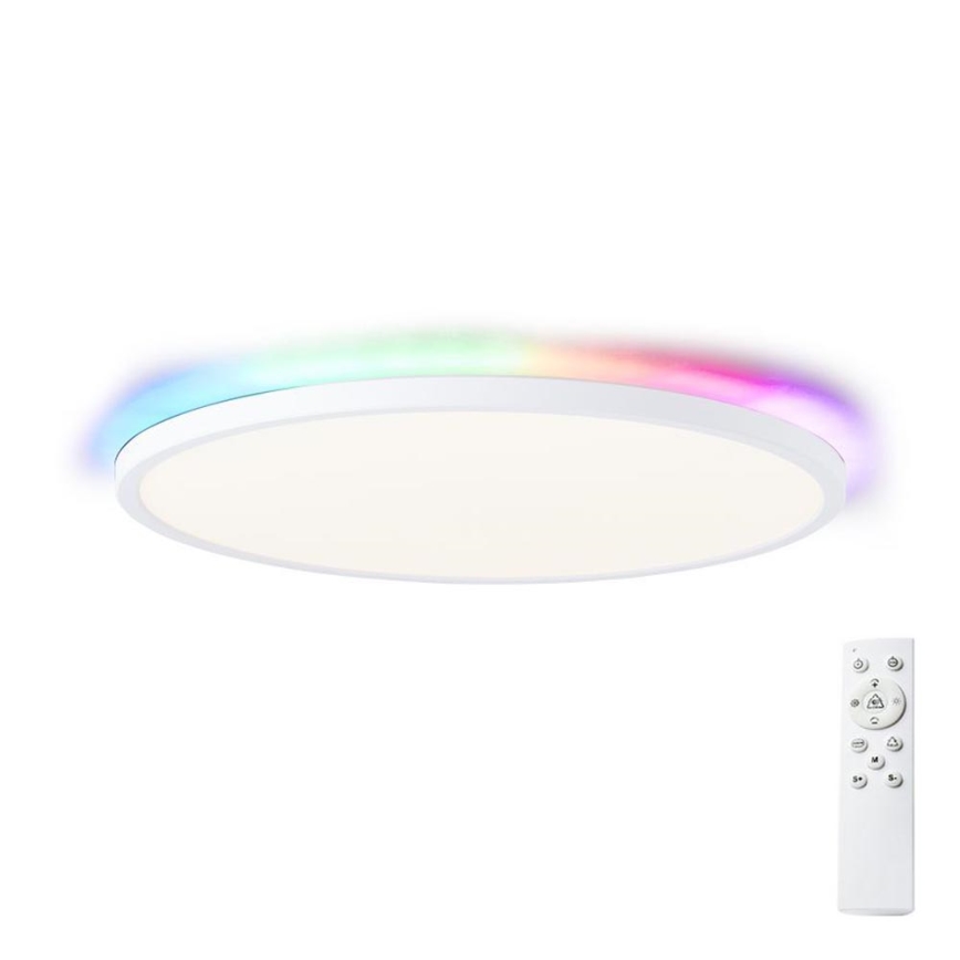 Brilliant - LED RGBW dimmbare Deckenleuchte SALTERY LED/22W/230V 3000-6500K + Fernbedienung
