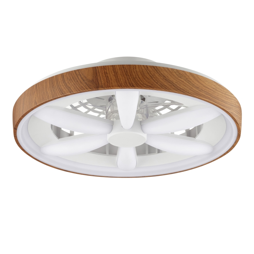 Brilliant - LED RGBW Dimmbarer Deckenventilator GAIANO LED/24W/230V 2700-6500K d 48 cm braun + Fernbedienung