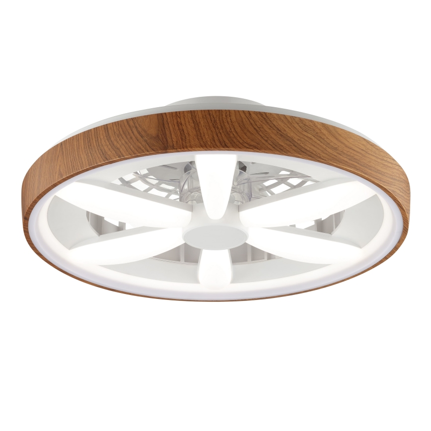 Brilliant - LED RGBW Dimmbarer Deckenventilator GAIANO LED/24W/230V 2700-6500K d 48 cm braun + Fernbedienung