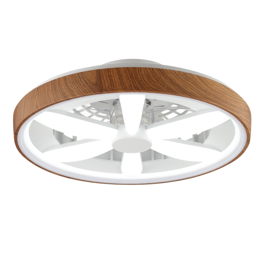 Brilliant - LED RGBW Dimmbarer Deckenventilator GAIANO LED/24W/230V 2700-6500K d 48 cm braun + Fernbedienung