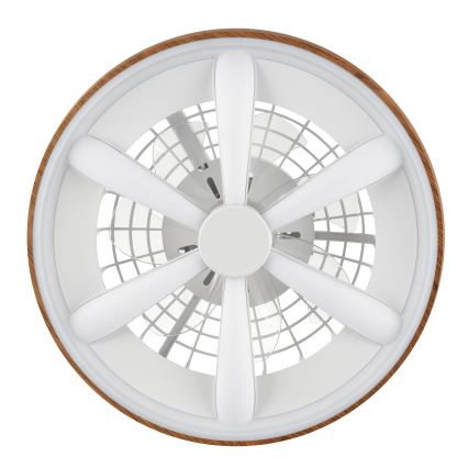 Brilliant - LED RGBW Dimmbarer Deckenventilator GAIANO LED/24W/230V 2700-6500K d 48 cm braun + Fernbedienung